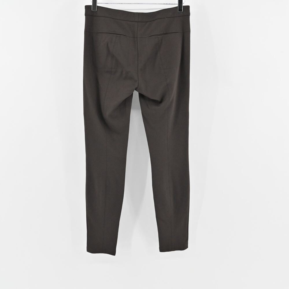 VINCE Pants Womens‎ Size 6 Front Seam Ponte Solid Brown Skinny Leg Zip Pockets - Picture 4 of 13